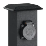 Garten-Steckdosensäule EGLO "Park 4", Stahl/Kunststoff, schwarz, 40x11x11cm – Bild 4