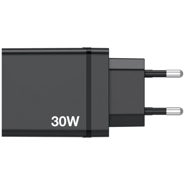 Ladeadapter Verbatim "CHR-30EU1", 30W, schwarz, 2xUSB-A, 1xUSB-A QC, 1xUSB-C PD