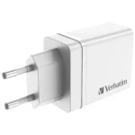 Ladeadapter Verbatim "CHR-30EU2", 30W, weiß, 2xUSB-A, 1xUSB-A QC, 1xUSB-C PD – Bild 2