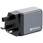 Ladeadapter Verbatim, Universal, GNC-65, GaN, 65W,grau, 1x USB-A QC, 2x USB-C PD – Bild 4