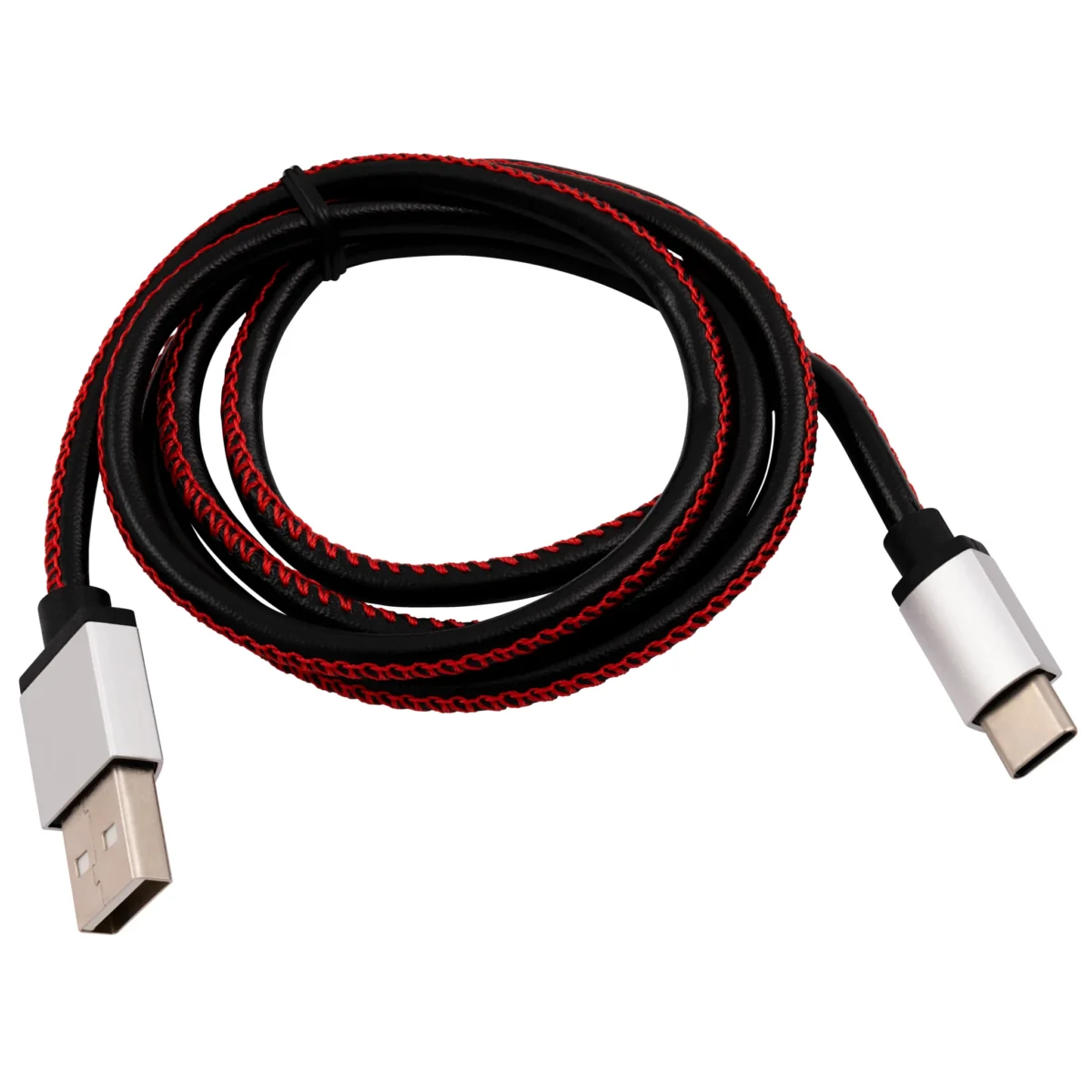 USB-Ladekabel A Stecker auf USB Typ C schwarz 0,9m – Bild 1