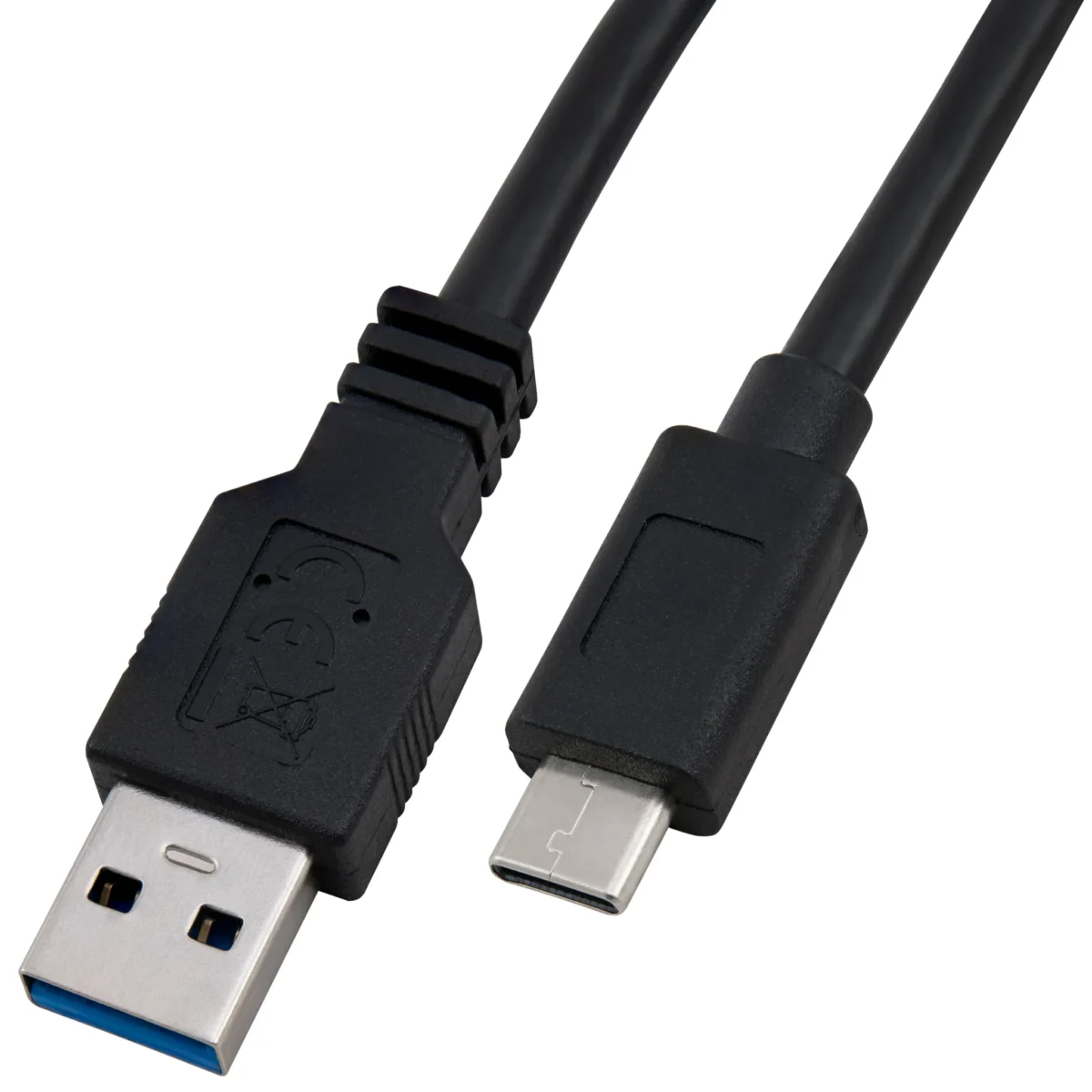 USB 3.2 Kabel, USB-C Stecker auf USB-A Stecker, 3m – Bild 1