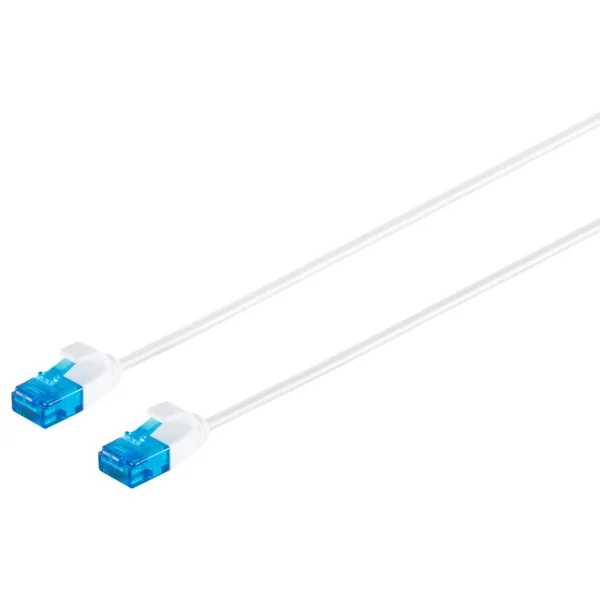 Patchkabel Cat.6 U/UTP slim, weiß, 5m