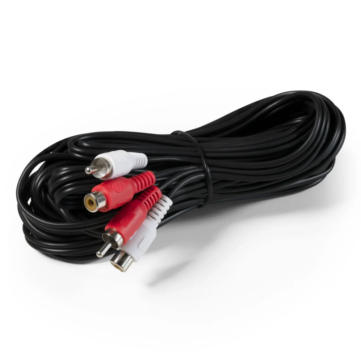 Cinch-Verlängerung 10m stereo, Stecker-Kupplung – Bild 1