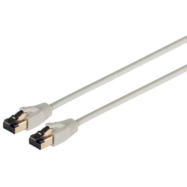 Patchkabel, Cat.8.1 F/FTP PIMF LSZH, grau, 0,5m