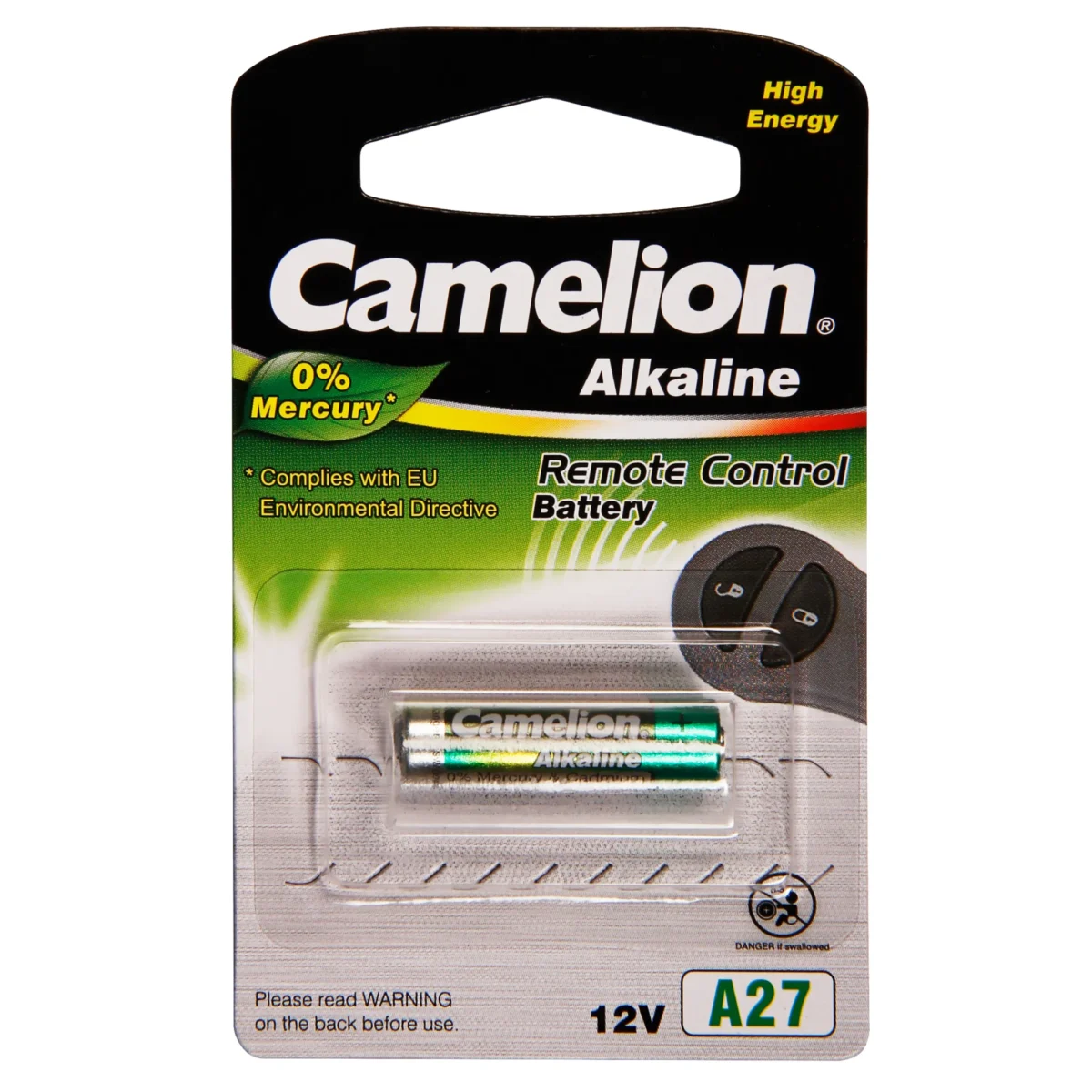 Spezialbatterie CAMELION A27, 12V, 28,5x8mm Alkaline – Bild 2
