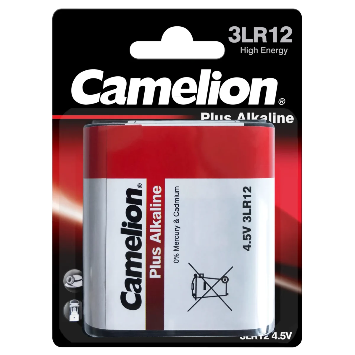 Flachbatterie CAMELION Plus Alkaline 4,5 V, Typ 3LR12 – Bild 1