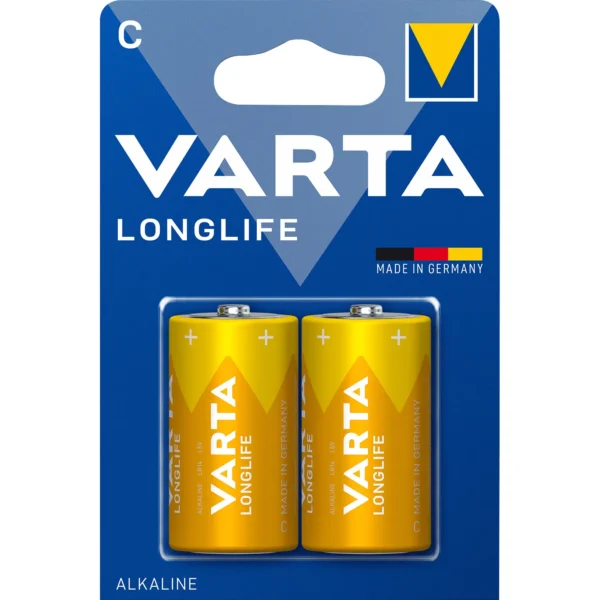Baby-Batterie VARTA "LONGLIFE" Alkaline, 1,5 V, Typ C, 2er-Blister