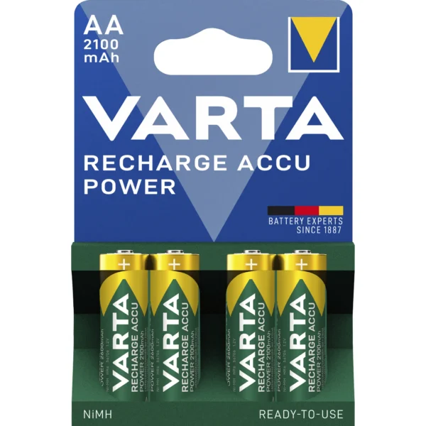 Mignon-Akku VARTA "Accu Power", Ni-MH, 2.100mA, Typ AA, HR06 4er-Blister