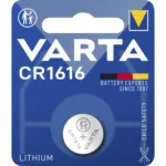 Lithium-Knopfzelle VARTA "Electronics", CR 1616, 55mAh, 3V 1er-Blister