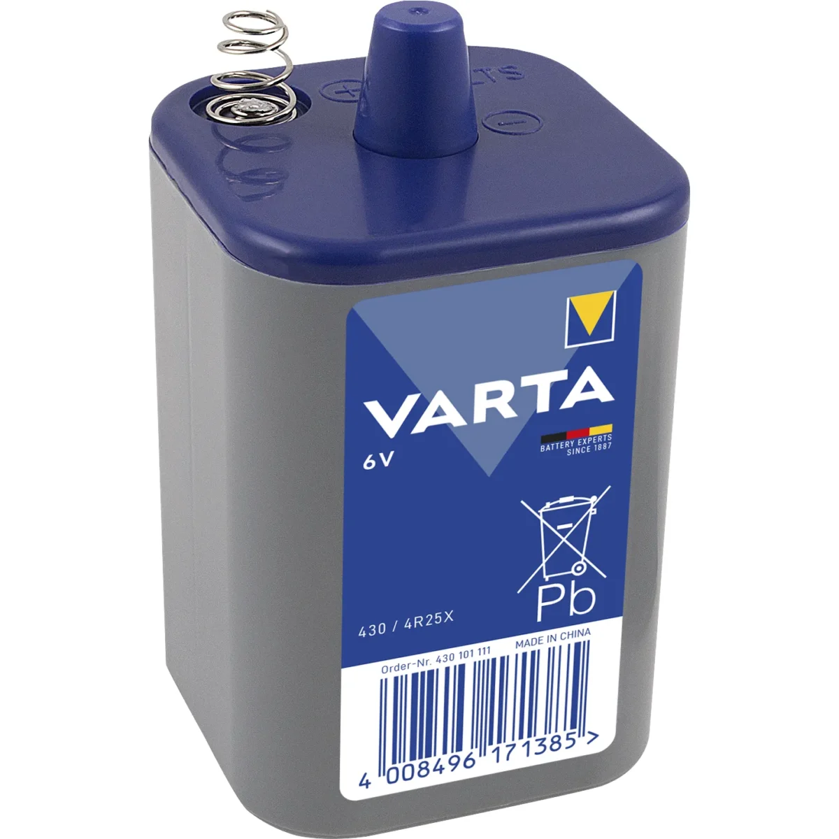 Blockbatterie VARTA, Zink Kohle, 430, 6V, 7500 mAh – Bild 1