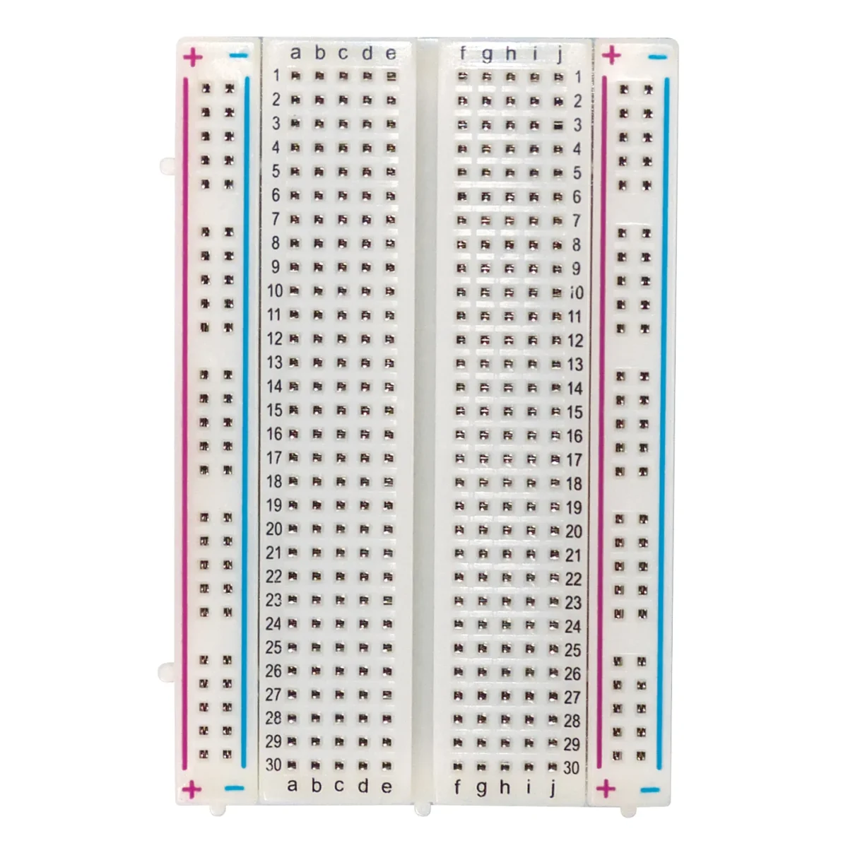 Experimentier-Board, 100/300 Kontakte, erweiterbar, 82x54x9mm, transparent – Bild 1