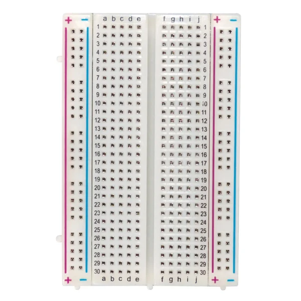 Experimentier-Board, 100/300 Kontakte, erweiterbar, 82x54x9mm, transparent