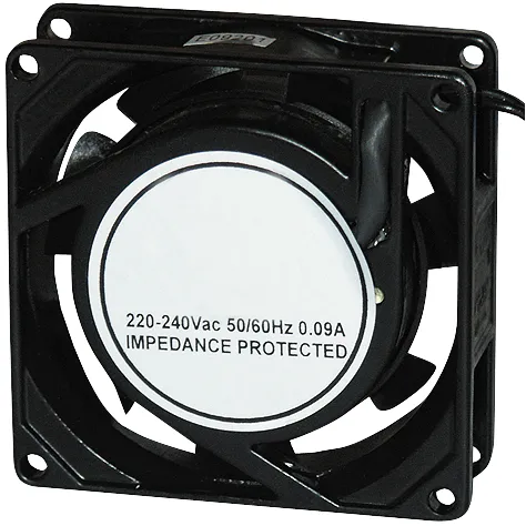 Lüfter McPower, 80x80 mm, 230 V, Aluminium, 80 mA, 2.100 rpm, 29 dBa
