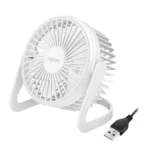 USB-Schreibtischventilator, 12,7 cm, 30 dB, weiß