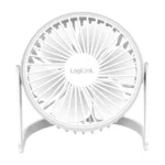 USB-Schreibtischventilator, 12,7 cm, 30 dB, weiß – Bild 2