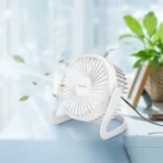USB-Schreibtischventilator, 12,7 cm, 30 dB, weiß – Bild 5