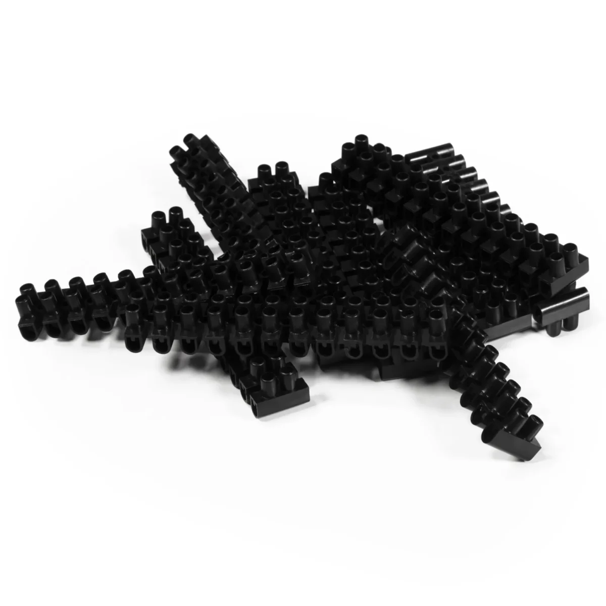 Lüsterklemme McPower, 12 Klemmen, 2,5mm², 3A, schwarz, 10er-Pack – Bild 1