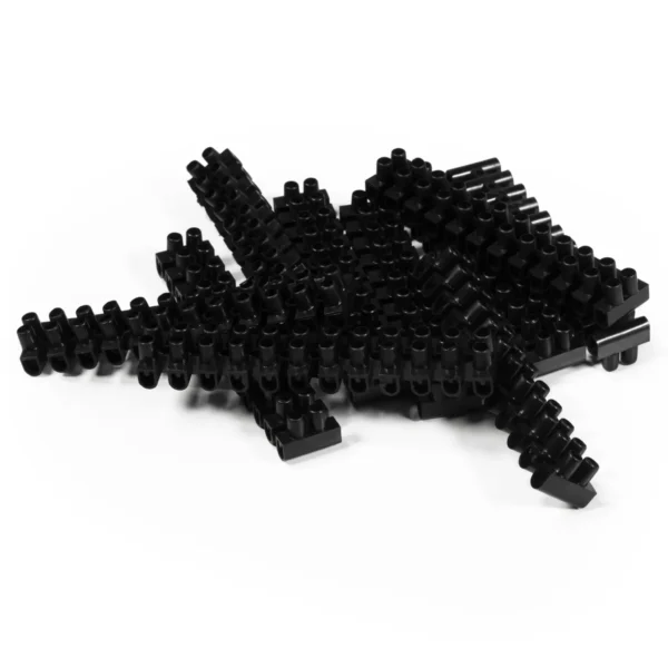 Lüsterklemme McPower, 12 Klemmen, 2,5mm², 3A, schwarz, 10er-Pack