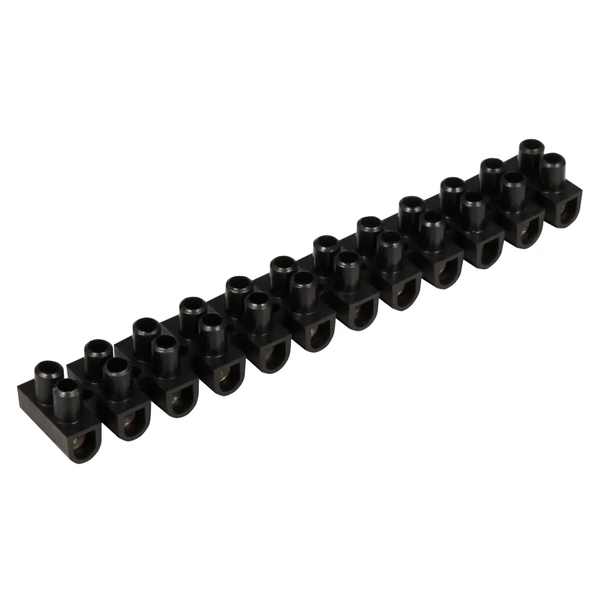 Lüsterklemme McPower, 12 Klemmen, 4,5mm², 5A, schwarz, 10er-Pack – Bild 2