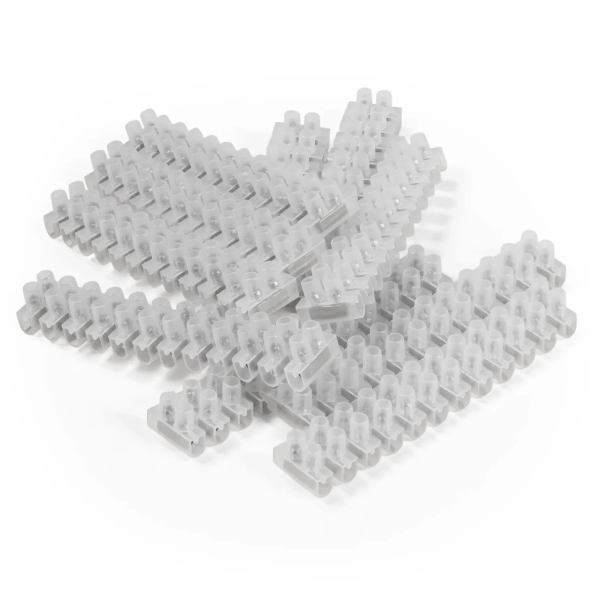 Lüsterklemme McPower, 12 Klemmen, 2,5mm², 3A, transparent, 10er-Pack – Bild 1