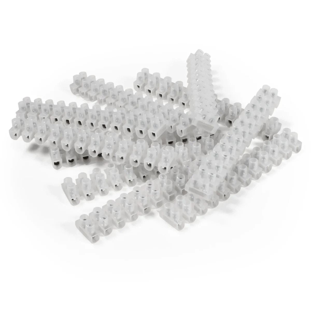 Lüsterklemme McPower, 12 Klemmen, 4,5mm², 5A, transparent, 10er-Pack – Bild 1
