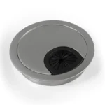 Kabeldurchführung McPower "WB-02" aus Metall, chromfarben, Ø70mm