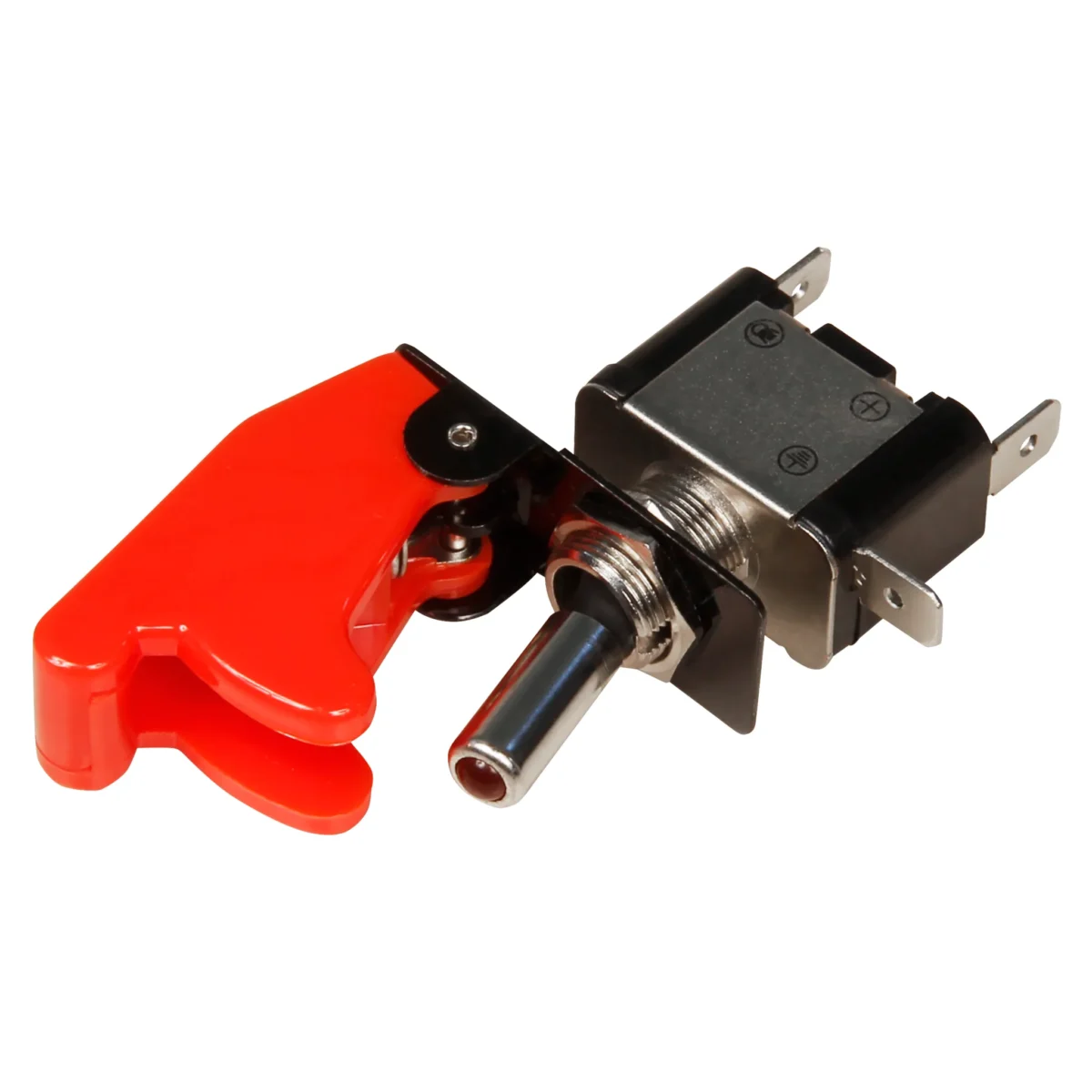 Kill-Switch McPower mit Schutzkappe und LED, 12V / 20A, rot – Bild 2