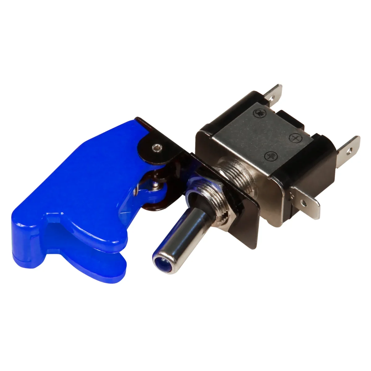 Kill-Switch McPower mit Schutzkappe und LED, 12V / 20A, blau – Bild 2