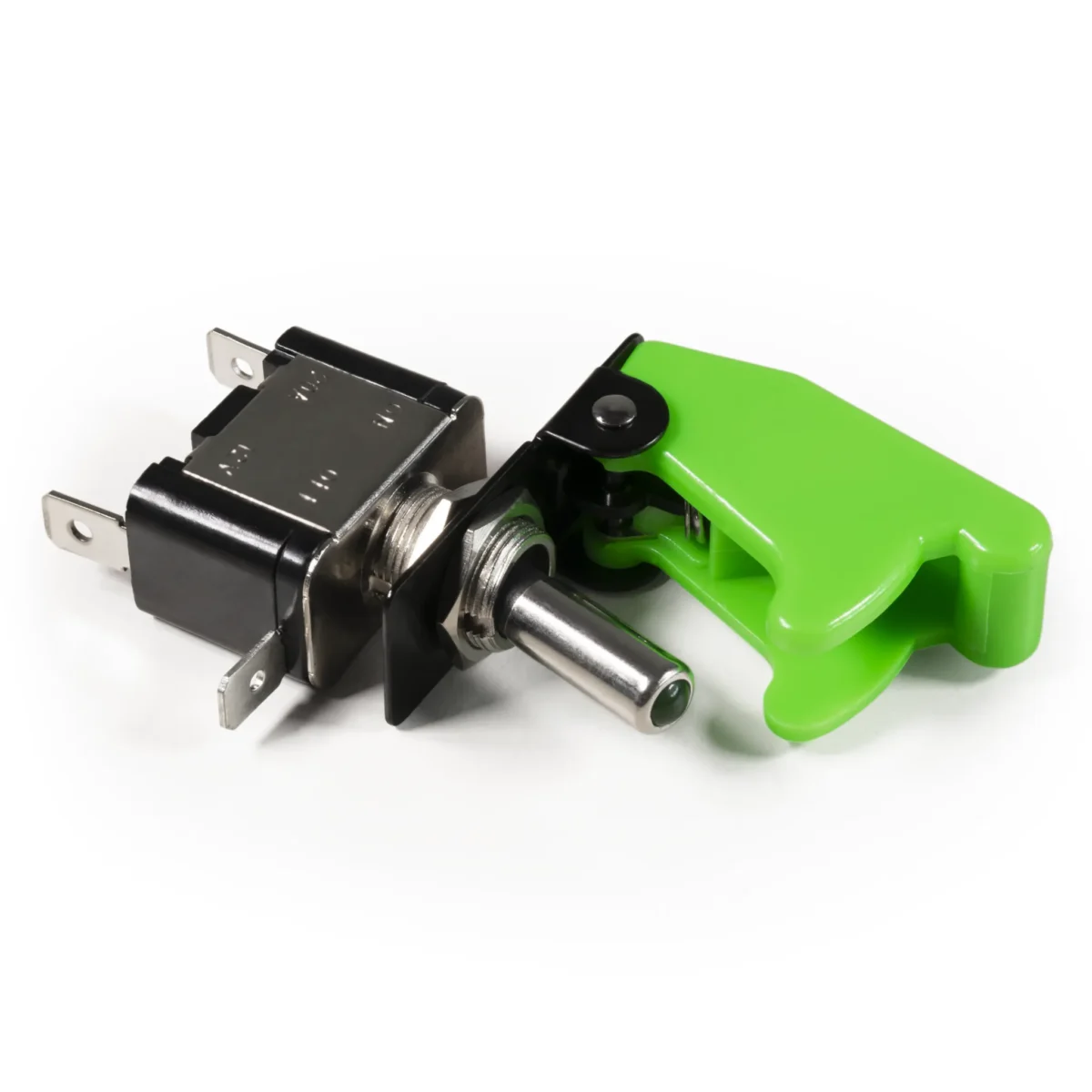 Kill-Switch McPower mit Schutzkappe und LED, 12V / 20A, grün – Bild 1