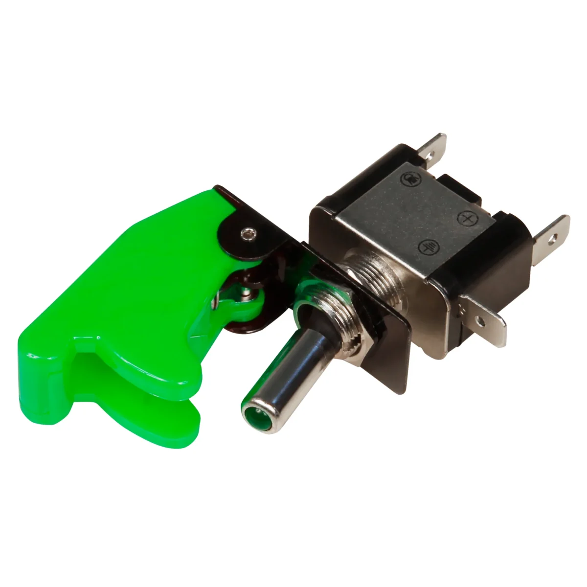 Kill-Switch McPower mit Schutzkappe und LED, 12V / 20A, grün – Bild 2