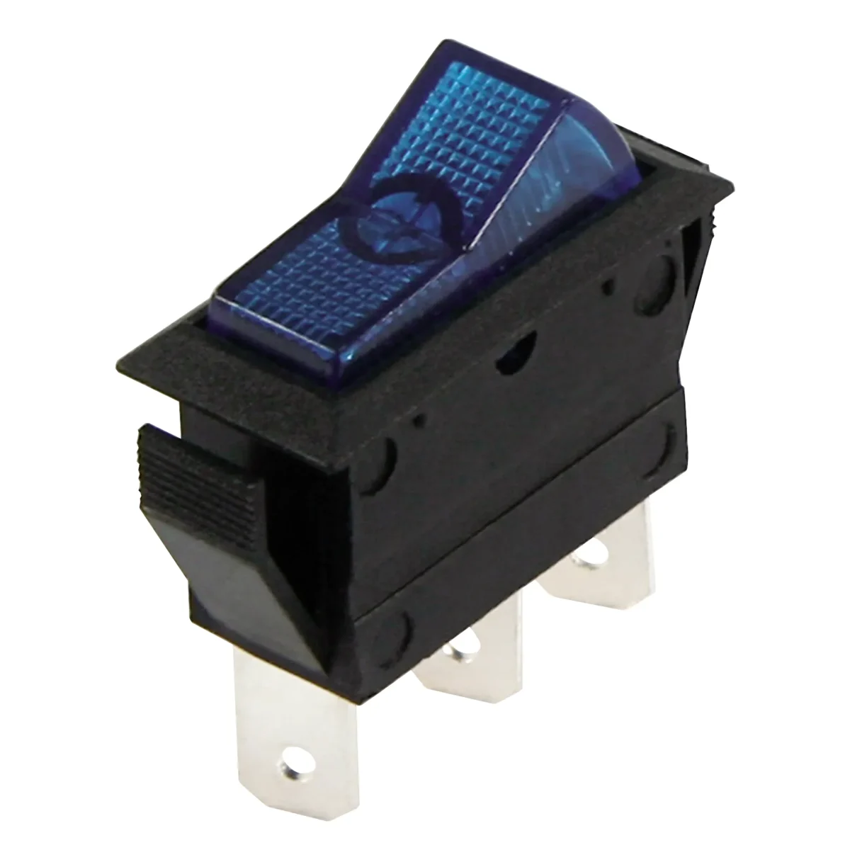 Kfz-Schalter McPower, 3-polig, 12V-250V/20A, blau, Stellungen: EIN/AUS, beleuchtet – Bild 1