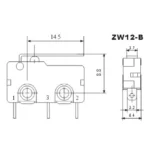 Microschalter McPower, 250V/5A, 3-polig, gefedert, Taster: EIN/EIN – Bild 2