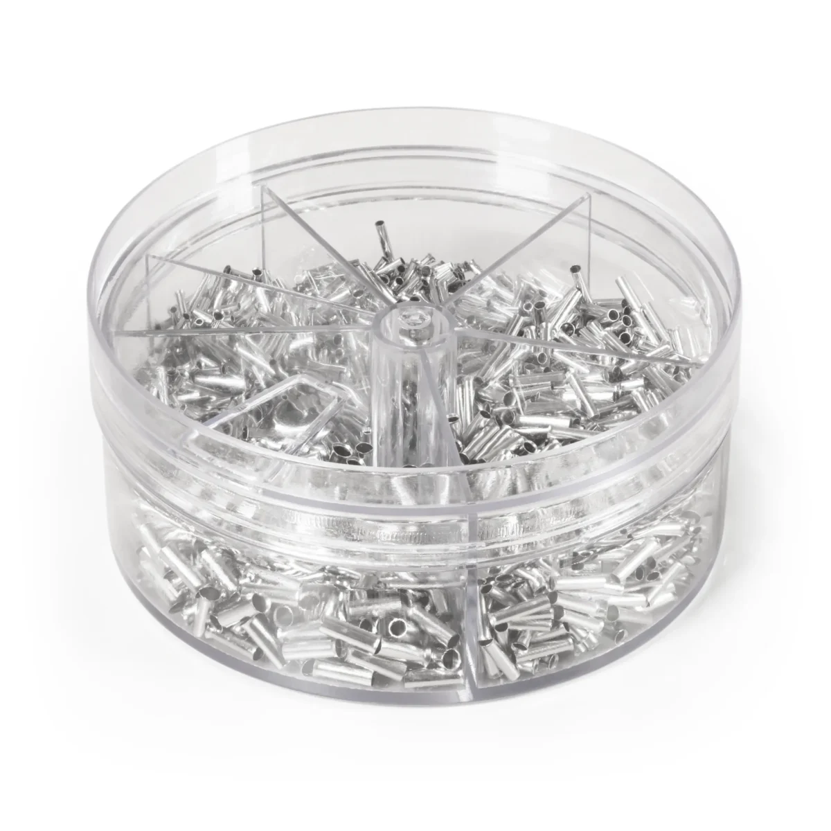 Aderendhülsen-Sortiment McPower, 0,5-2,5mm², unisoliert, Streudose, 1900-teilig – Bild 1