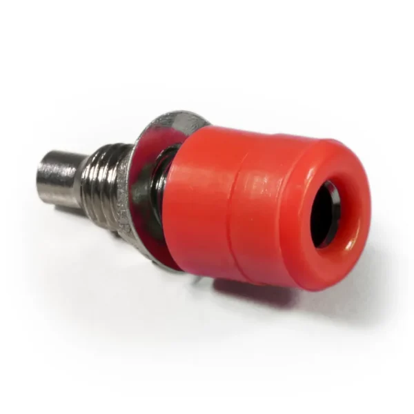 Bananen-Buchse McPower, 4mm, mit Gewinde, rot