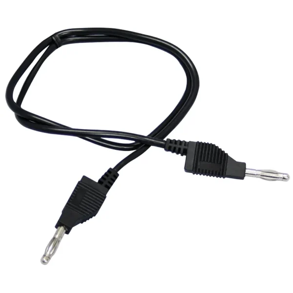 Messleitung McPower, 100cm, schwarz, 1mm², PVC, 2x 4mm Bananenstecker