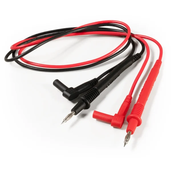 Messkabelsatz McPower "Premium", 100cm, schwarz und rot, Sicherheitsstecker -> Prüfspitze