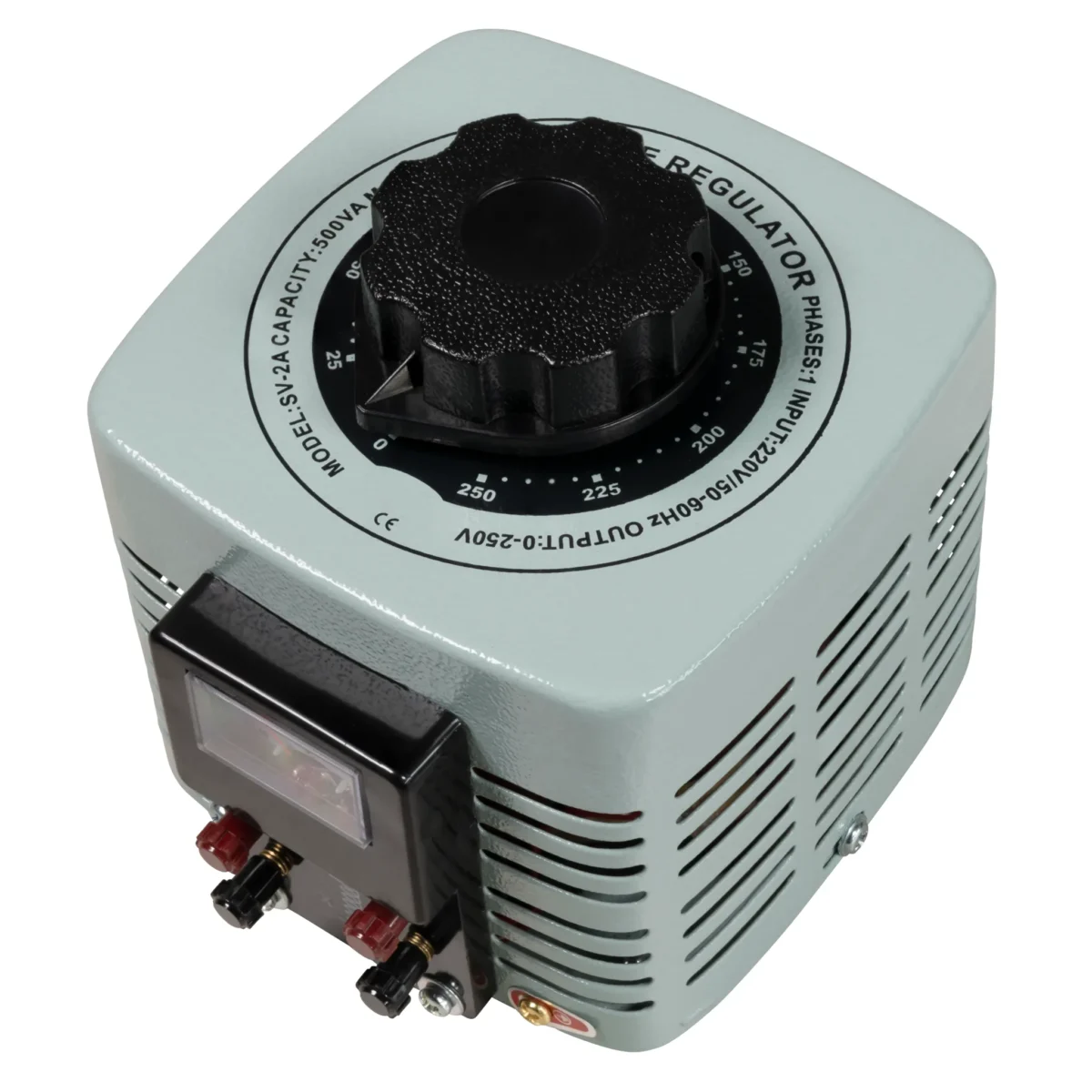 Ringkern-Stelltrafo McPower "V-2000", 0-250 V, 2 A, 500 W, NICHT galvanisch getrennt – Bild 3