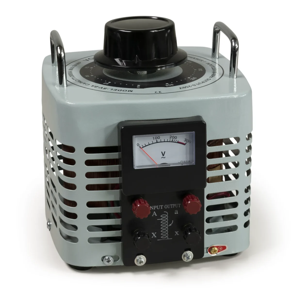 Ringkern-Stelltrafo McPower "V-8000", 0-250 V, 8 A, 2.000 W, NICHT galvanisch getrennt – Bild 1