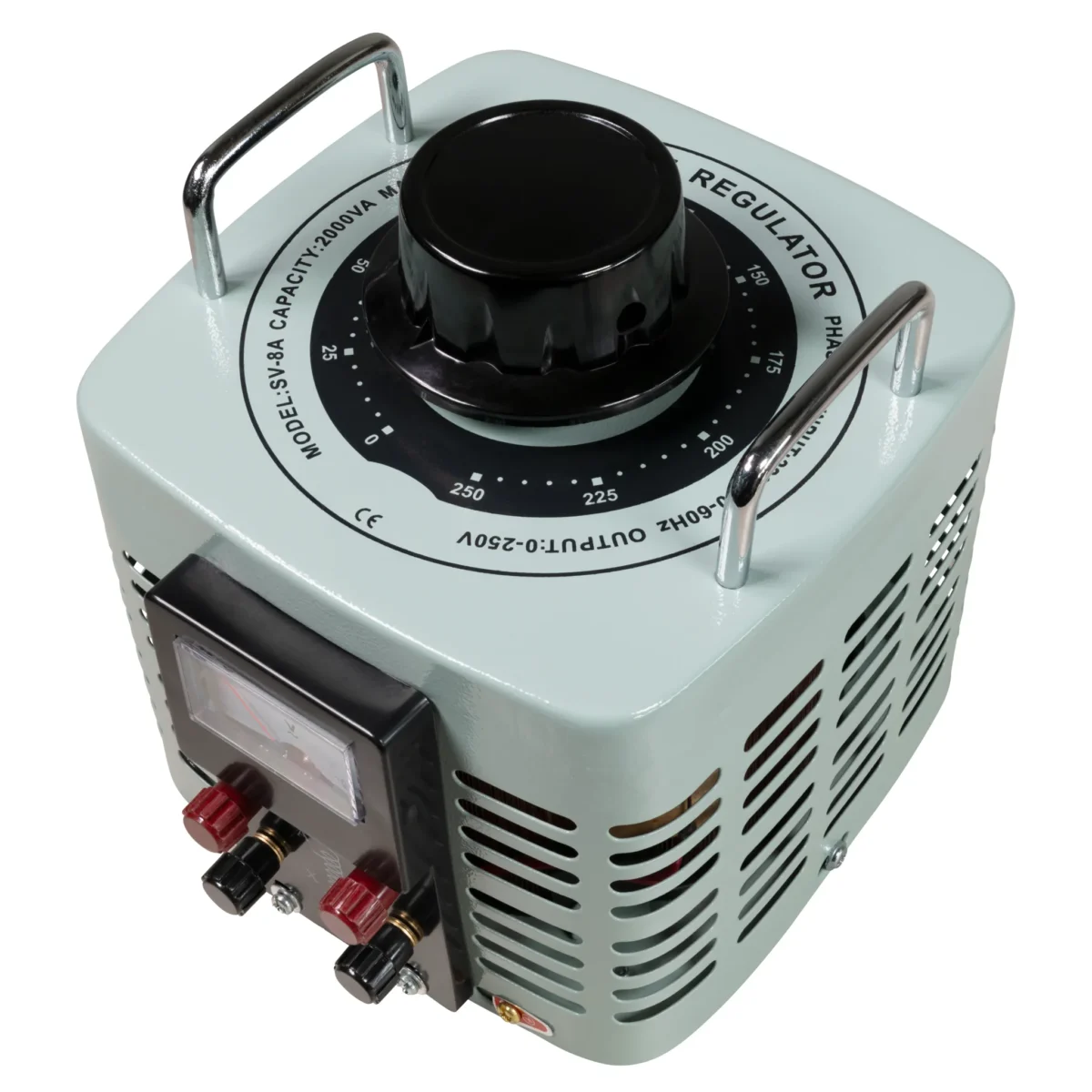 Ringkern-Stelltrafo McPower "V-8000", 0-250 V, 8 A, 2.000 W, NICHT galvanisch getrennt – Bild 3