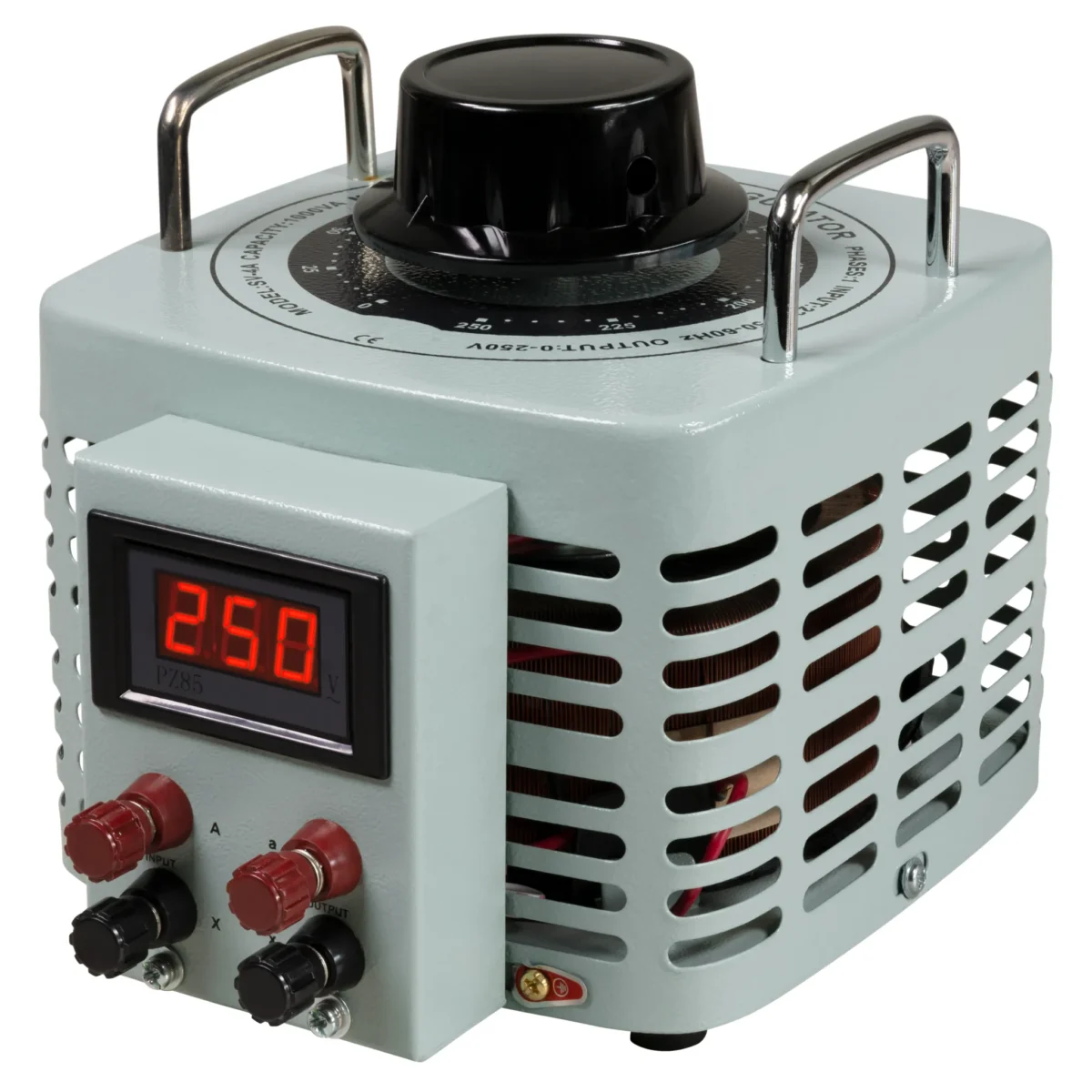 Ringkern-Stelltrafo McPower "V-4000 LED", 0-250 V, 4 A, 1.000 W, NICHT galvanisch getrennt – Bild 2