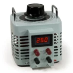 Ringkern-Stelltrafo McPower "V-8000 LED", 0-250 V, 8 A, 2.000 W, NICHT galvanisch getrennt