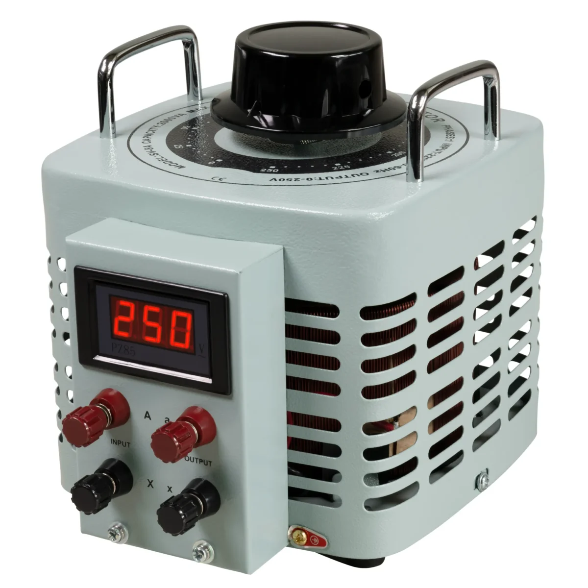 Ringkern-Stelltrafo McPower "V-8000 LED", 0-250 V, 8 A, 2.000 W, NICHT galvanisch getrennt – Bild 2