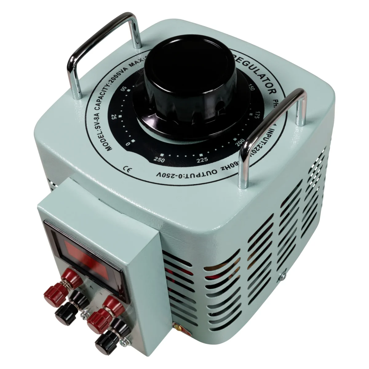 Ringkern-Stelltrafo McPower "V-8000 LED", 0-250 V, 8 A, 2.000 W, NICHT galvanisch getrennt – Bild 3