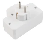 Steckdosenadapter McPower, 1x Schutzkontakt, 2x Euro, mit Schalter – Bild 4