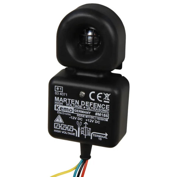Marderstopp KEMO "Twin-Protect", LED-Kontrolle, Ultraschall und Hochspannung
