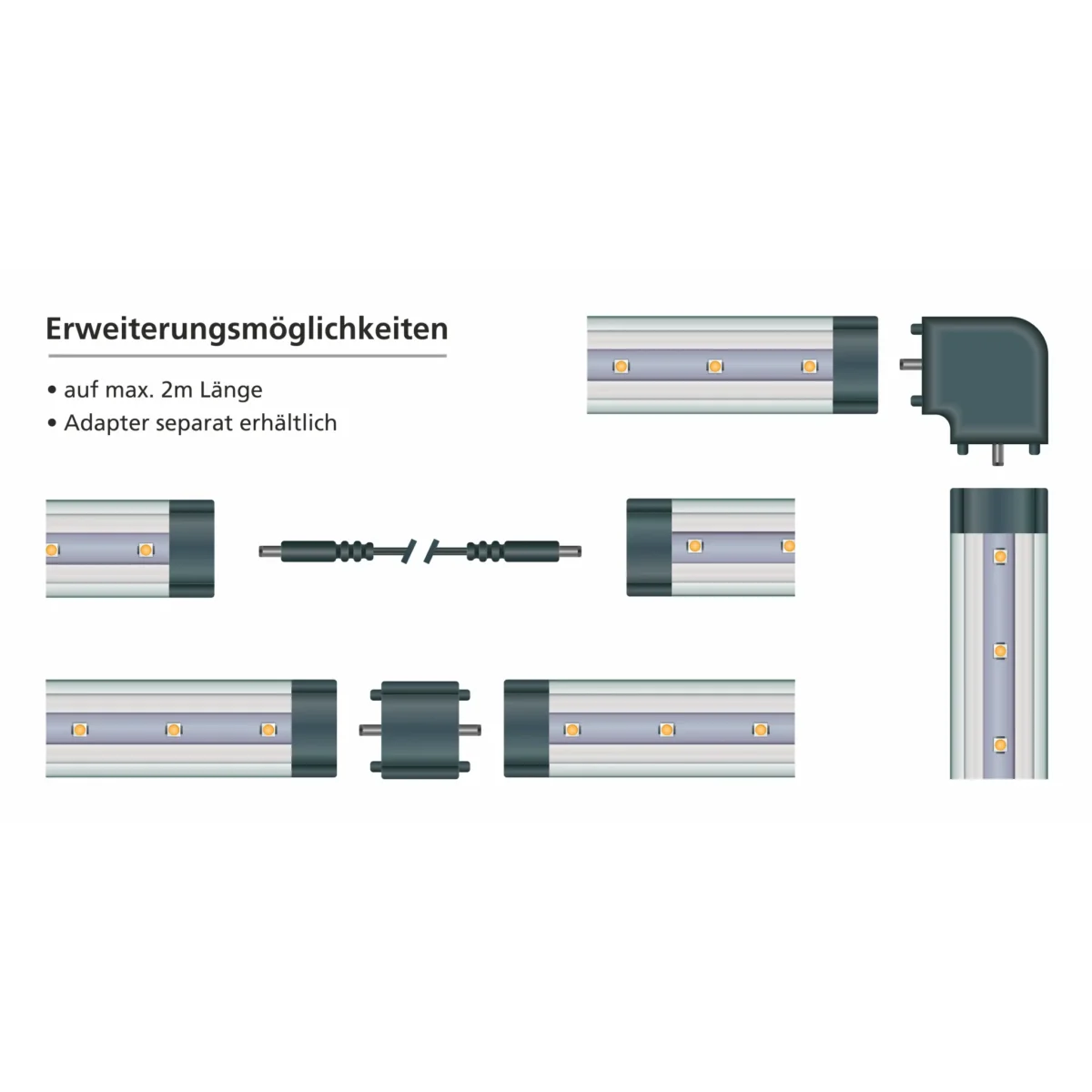 LED-Unterbauleuchte McShine "SH-30", 3W, 260 lm, 30cm, warmweiß – Bild 5