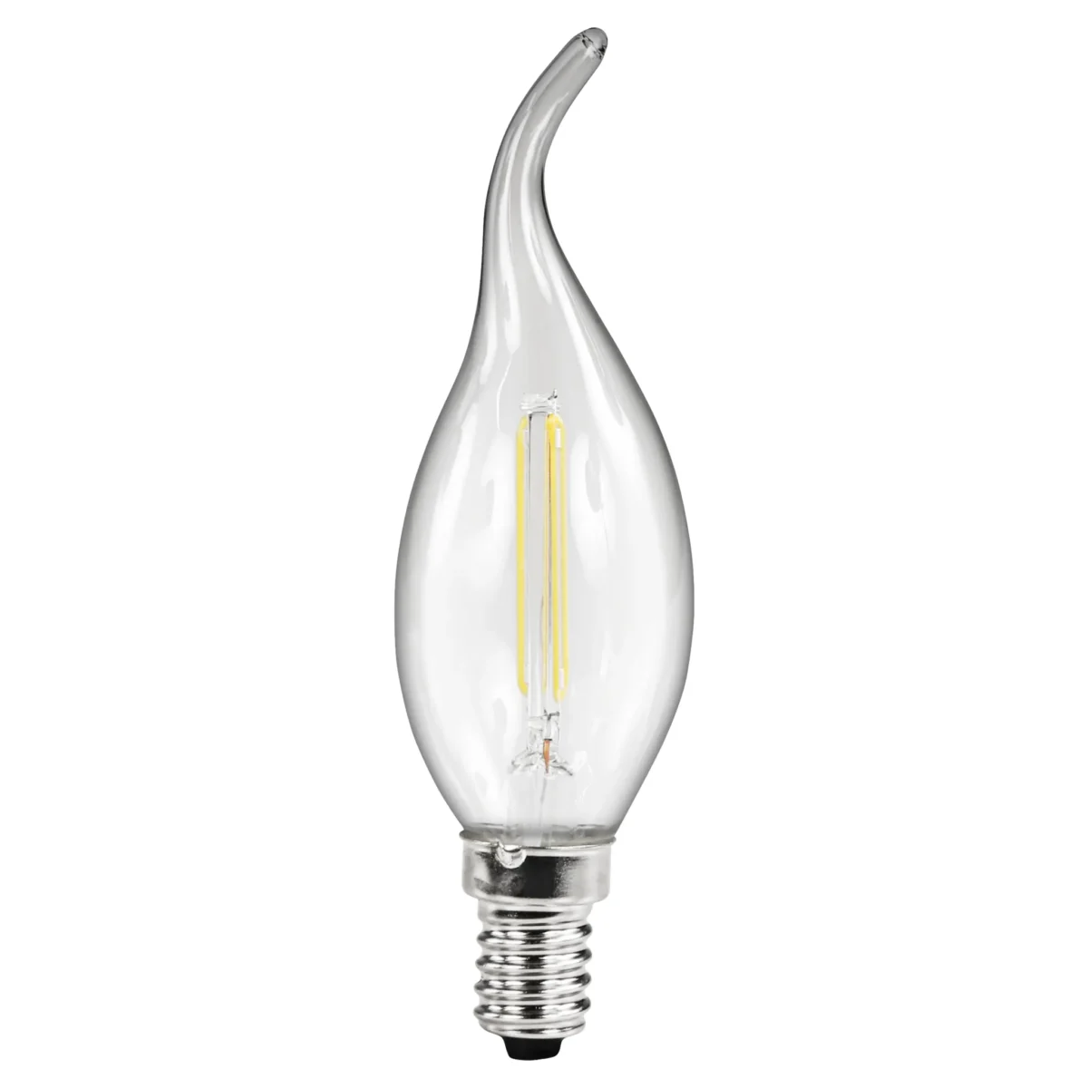 LED Filament Kerzenlampe Windstoß McShine, E14, 4W, 490lm, warmweiß, klar – Bild 1