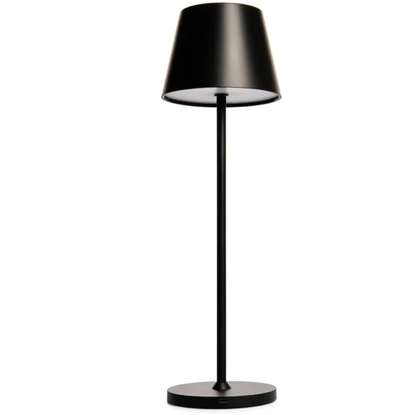 LED-Tischleuchte ROLF KERN „Club“ 38cm, schwarz, Akku, dimmbar