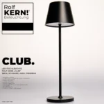 LED-Tischleuchte ROLF KERN „Club“ 38cm, schwarz, Akku, dimmbar – Bild 2
